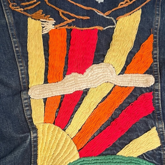 Rare 70s embroidered Levi jacket